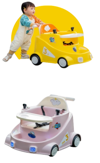 Juguete Coche eléctrico para niños, andador con control remoto / Baby Walker Toy Car